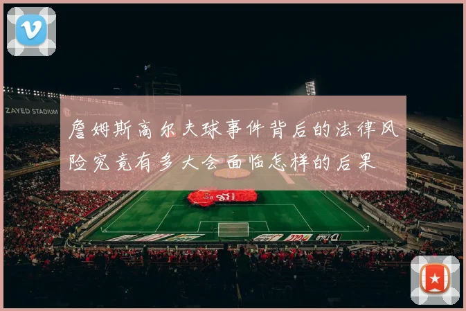 詹姆斯高尔夫球事件背后的法律风险究竟有多大会面临怎样的后果
